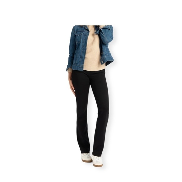 Betabrand Straight-Leg Classic Dress Pant Yoga Pants in Black. - Picture 1 of 9